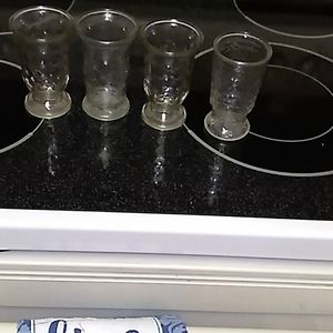 Four old Marshall Field Shrimp cocktail dishses